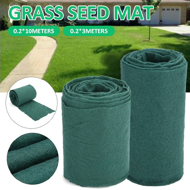 Mayitr Grass Seed Mat Roll Biodegradable Lawn Seed Mat Grass Seed