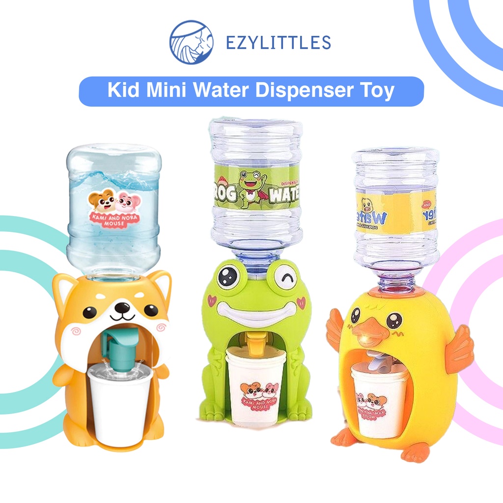EZYLITTLES Mini Water Dispenser for Kid Drinking Water Bottle toy for