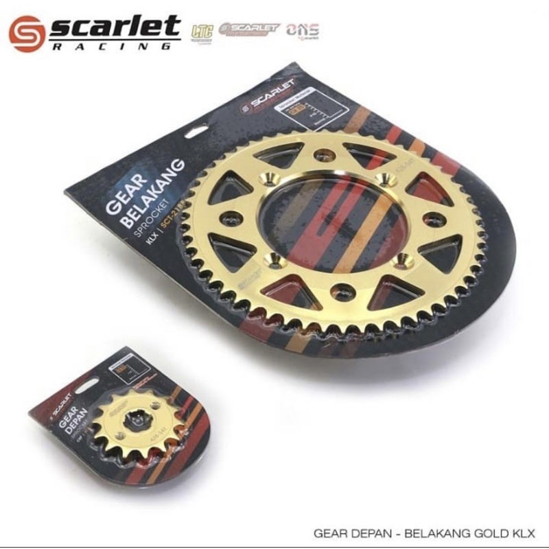 Gear set Front Rear KLX 150 Gear set Front Rear scarlet KLX 150