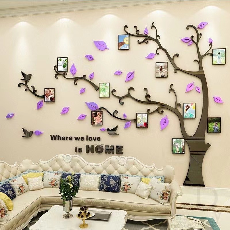 Diy Acrylic Wall Decal 3D Wallpaper Sticker Photo Frame Wall Decoration