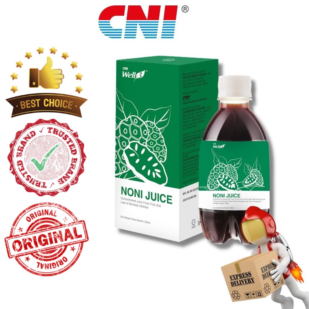 CNI Well3 Noni Juice 330ml (Boost Immune System, High Vitamin C & Great