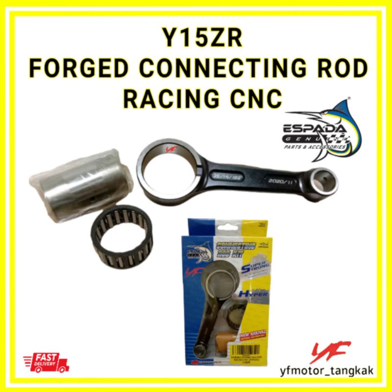 ESPADA Y15ZR CONNECTING ROD RACING CNC CON ROD BATANG HITAM