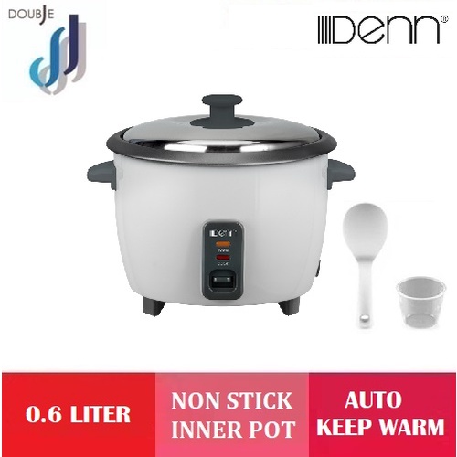 DENN RICE COOKER 0.6LITER (RCE06WH) Shopee Malaysia