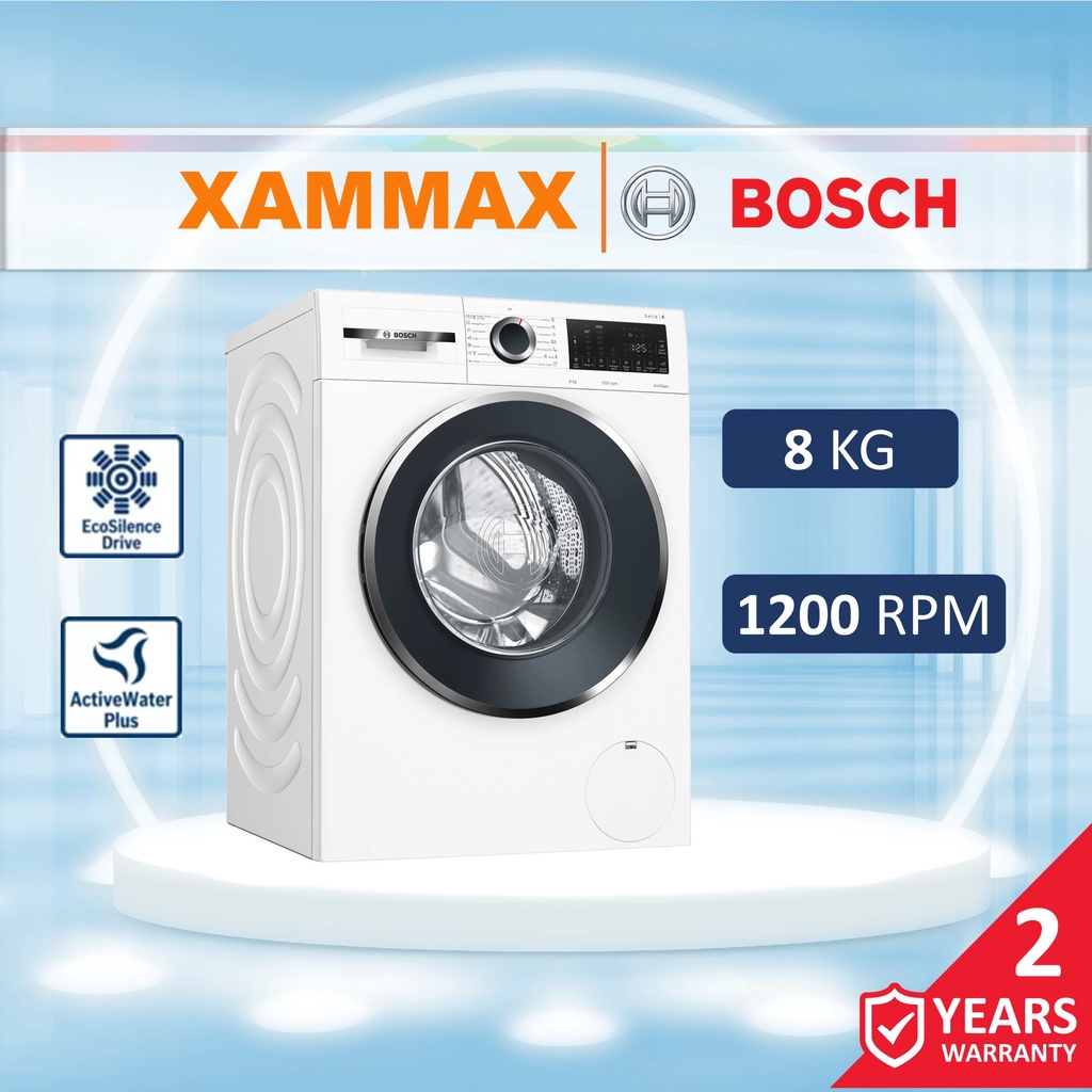 BOSCH WGG234E0SG Serie 6 Front Load Washing Machine / 8KG / 9KG / 10KG / 1200 RPM Shopee
