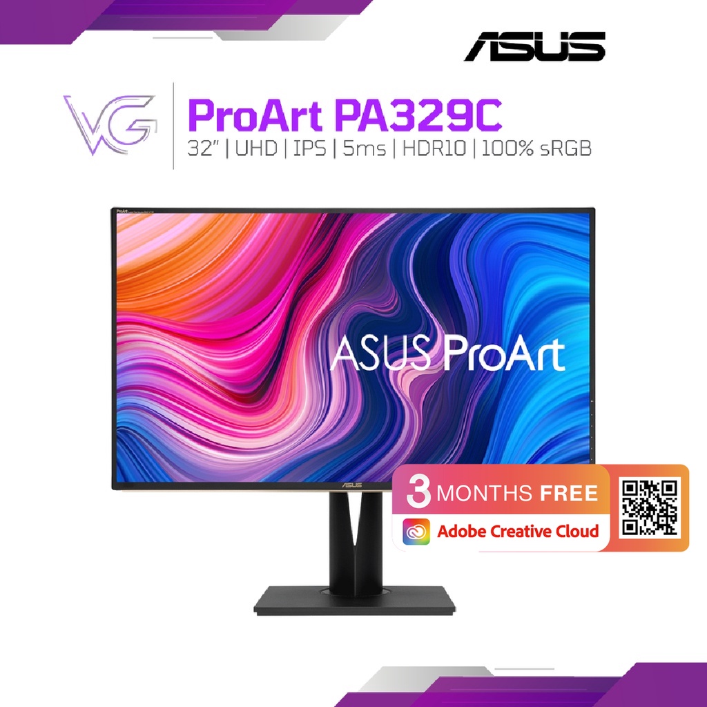 Asus ProArt PA329C 4K HDR Professional Monitor 32inch, 4K, HDR10