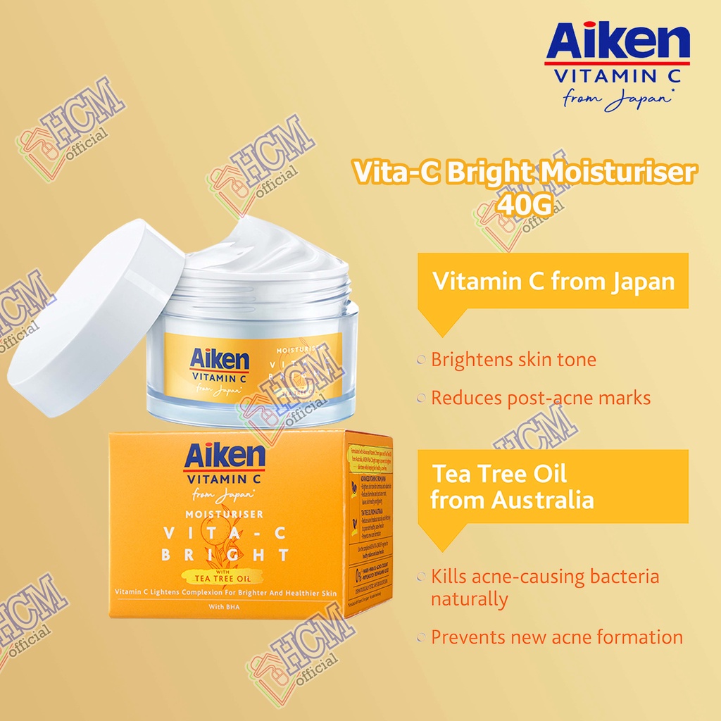 AIKEN VITAC BRIGHT MOISTURISER 40G Shopee Malaysia
