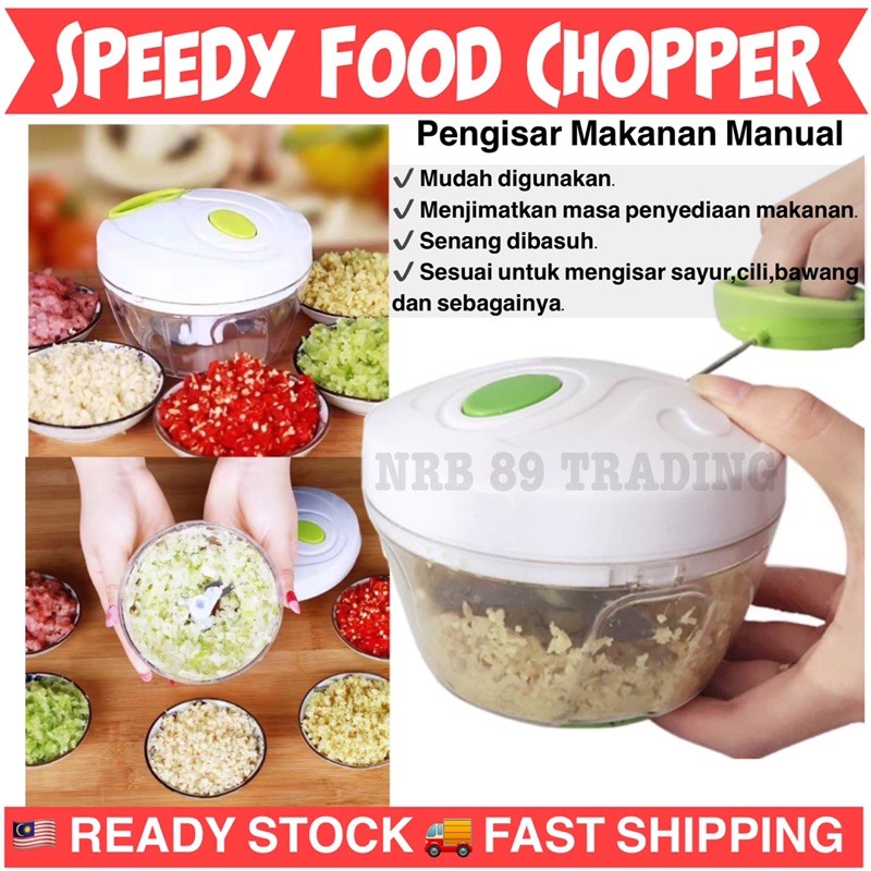 [ Ready Stock ] Pengisar Makanan Manual Speedy Food Vegetables