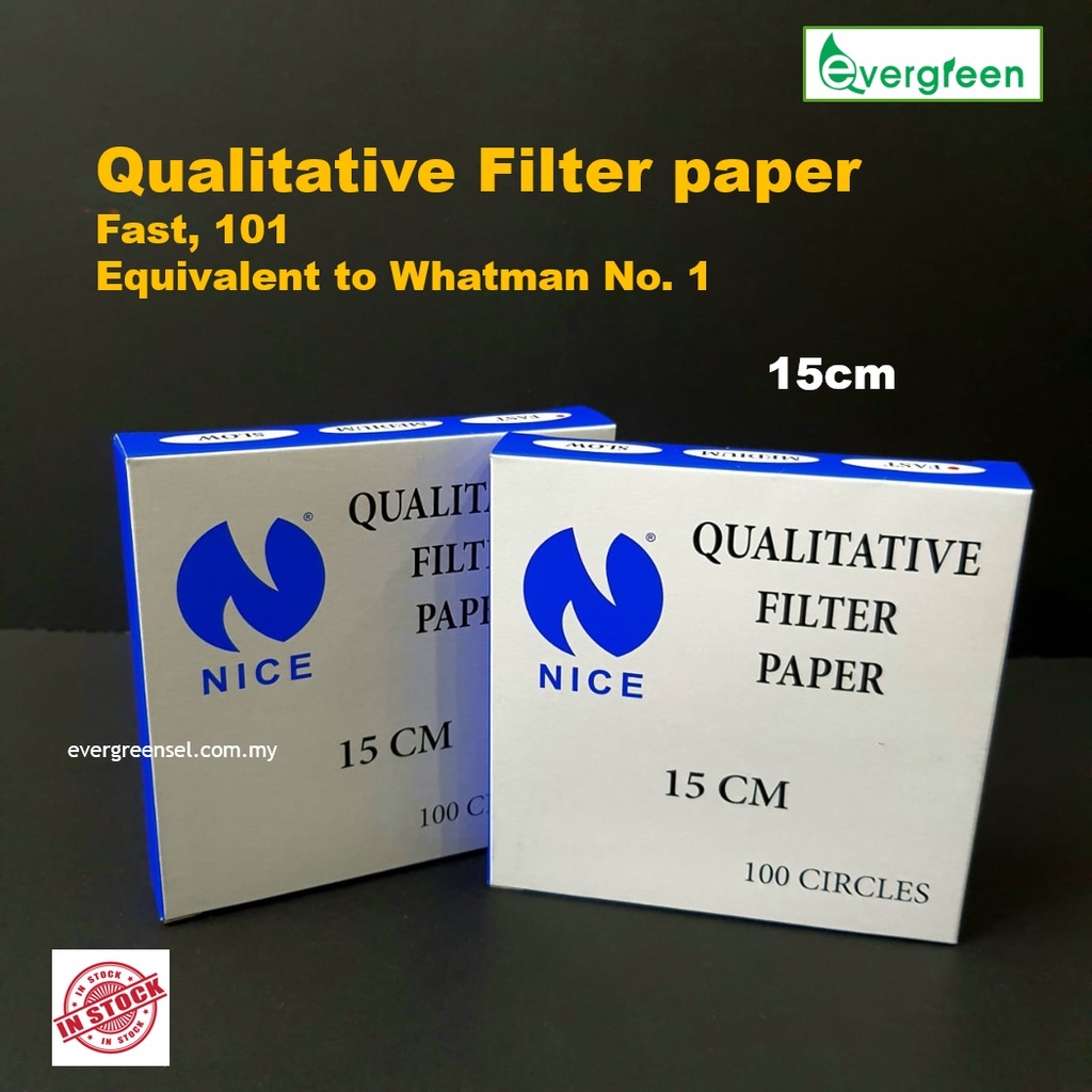 Qualitative Filter Paper 101 (FAST) 15 cm, Box of 100 Shopee Malaysia