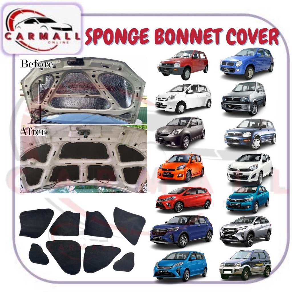 Perodua High Quality Front Cover/SoundProof/Mat/Sponge For Myvi