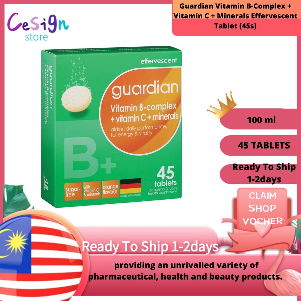 Guardian Vitamin + Vitamin C + Minerals Effervescent Tablet