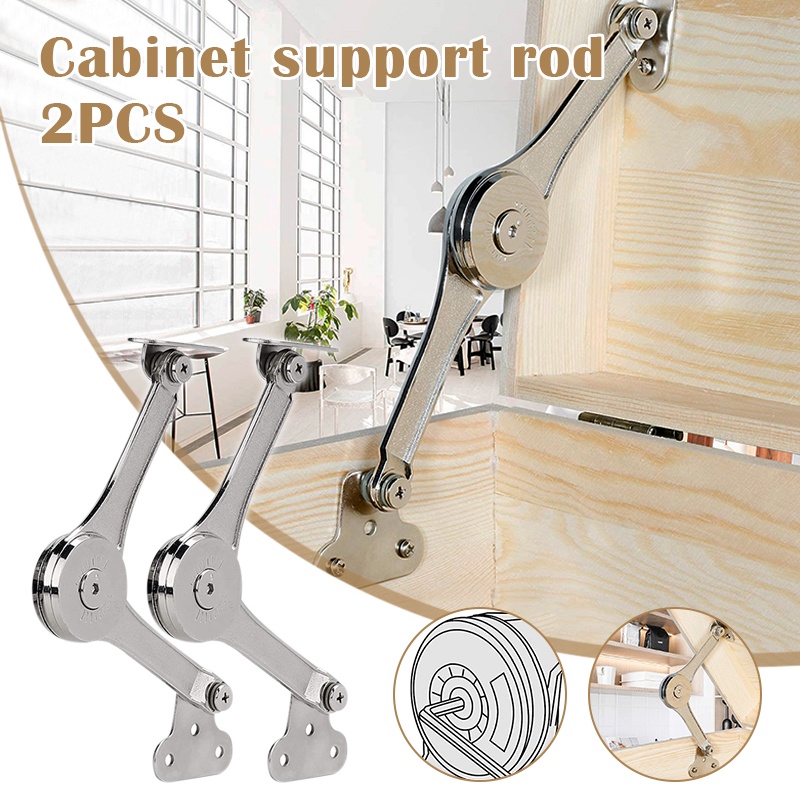 2Pcs Heavy Duty Lid Support Hinges Folding Hydraulic Support Rod For