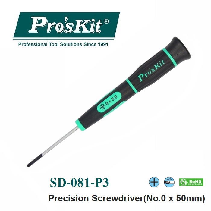 Pro'sKit SD081P3 Precision Screwdriver (+) 0 x 50mm Shopee Malaysia