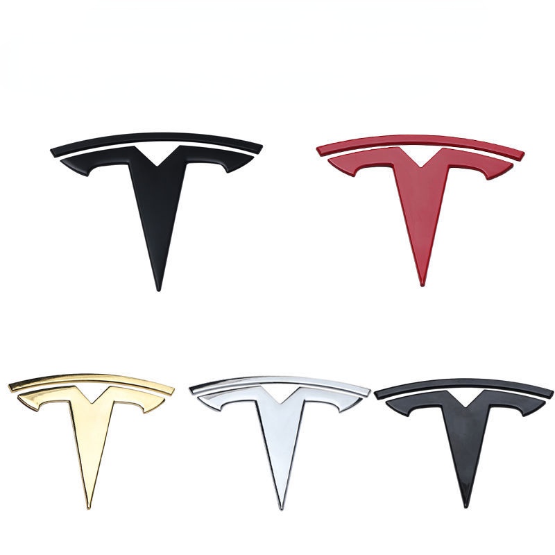[Multicolor] Tesla Hood Label Tesla Car Sticker Tesla Rear Tail Label