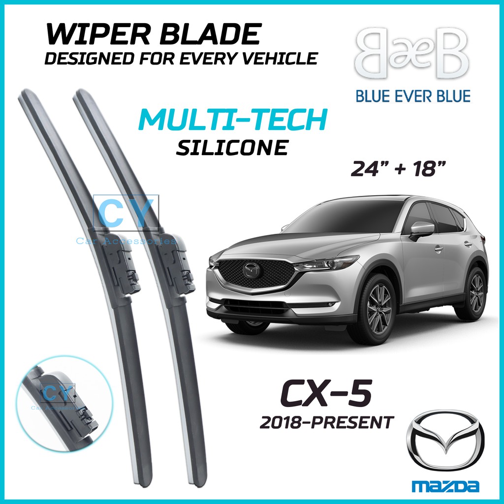 MAZDA CX5 2018 Present BEB MultiTech SILICONE Wiper Blades Set