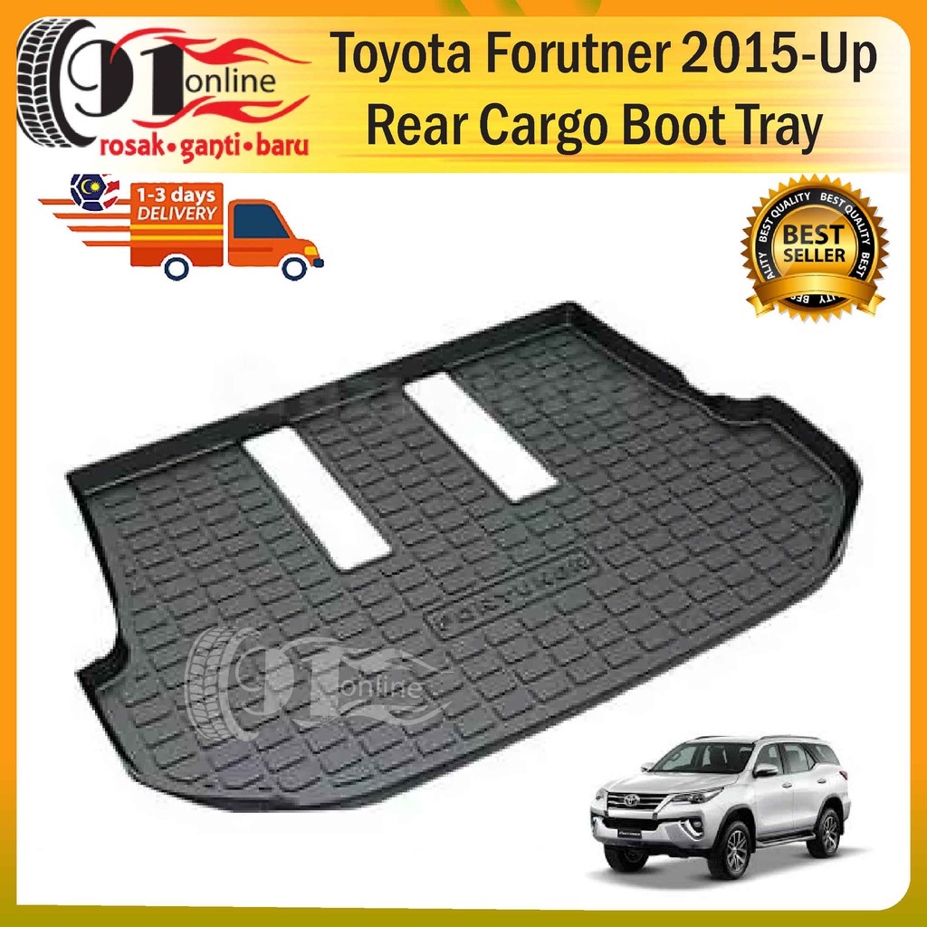 Toyota Fortuner 2015Up rear cargo boot tray Shopee Malaysia