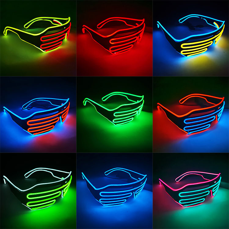 Luminous Glasses EL Cold Light Flashing Electronic Music Bar Dance Di