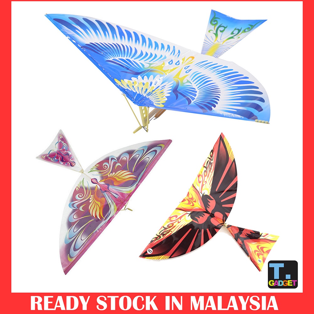 DIY Outdoor Toys Rubber Band Power Handmade Ornithopter Flying Bird