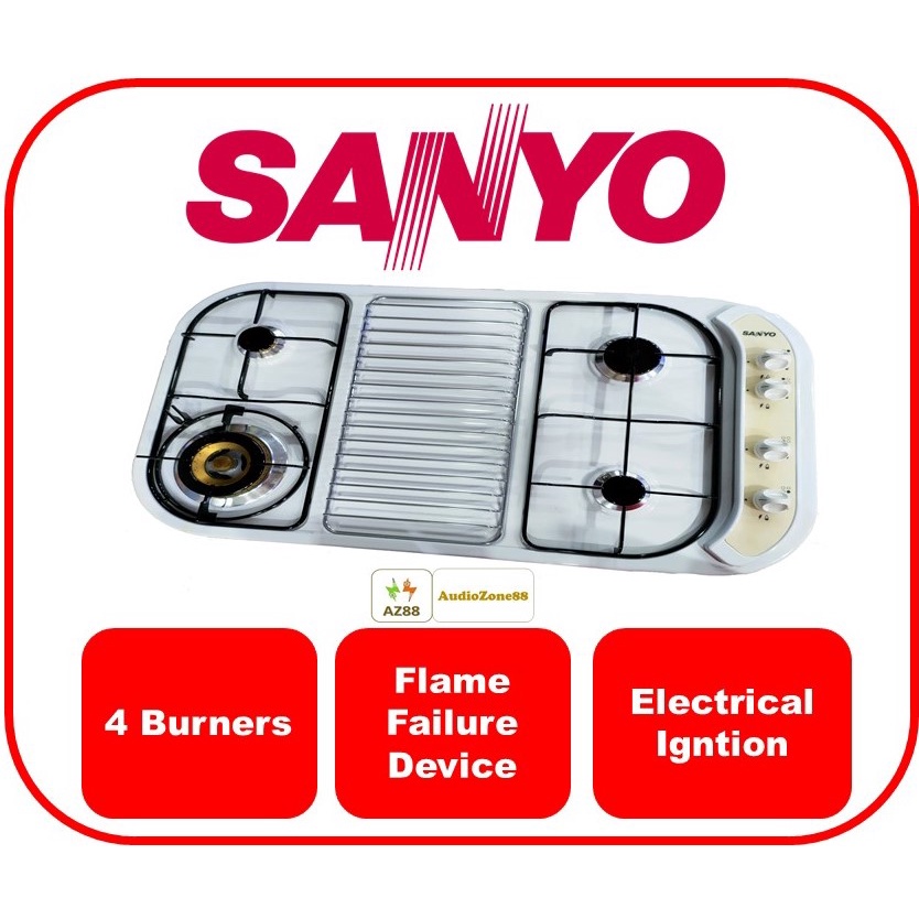 Sanyo Built in Gas Hob (4 Burners) Shopee Malaysia