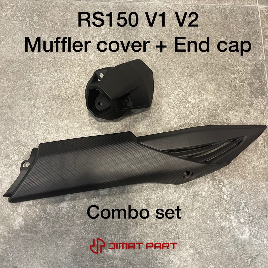 RS150 V1 V2 MUFFLER PROTECTOR COVER EKZOS PIPE END CAP COVER Shopee