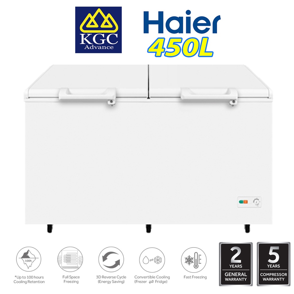 Haier Convertible Chest Freezer (450L) BD458HP Shopee Malaysia