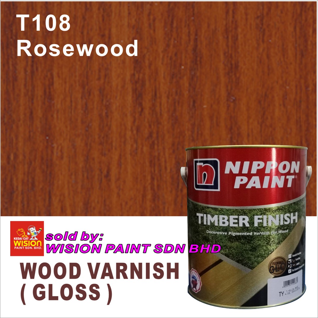 T108 ROSEWOOD TIMBER FINISH ( 1L ) NIPPON PAINT / DECORATIVE PIGMENTED
