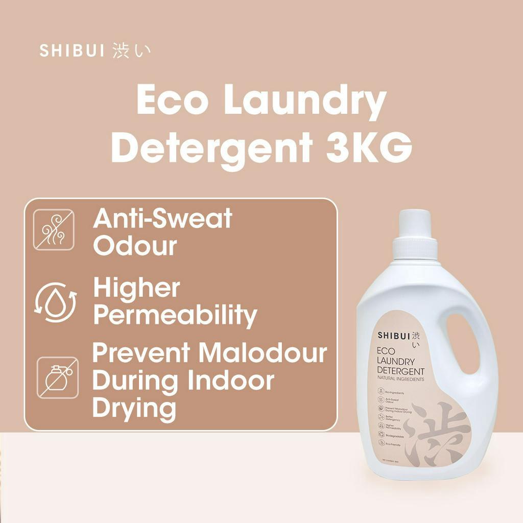 SHIBUI Eco Laundry Detergent Biodegradable, NonToxic, Indoor Drying