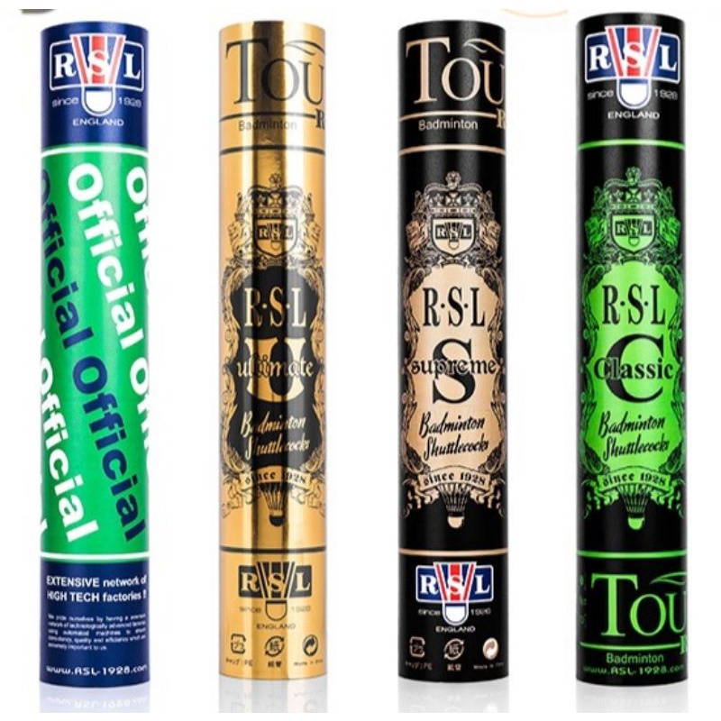 RSL BADMINTON SHUTTLECOCK! OFFICIAL/NO1/CLASSIC (100 ORIGINAL