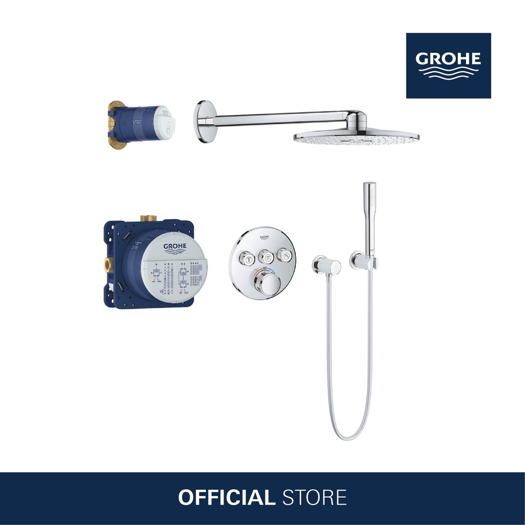 GROHE Grohtherm Smartcontrol Perfect Shower Set With Rainshower