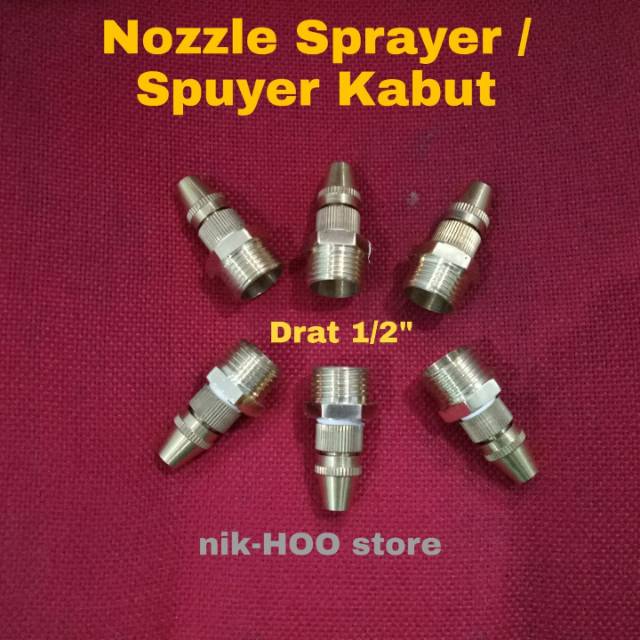 1 / 2 '' Threaded Misting Nozzles Misting Cooling System Shopee Malaysia