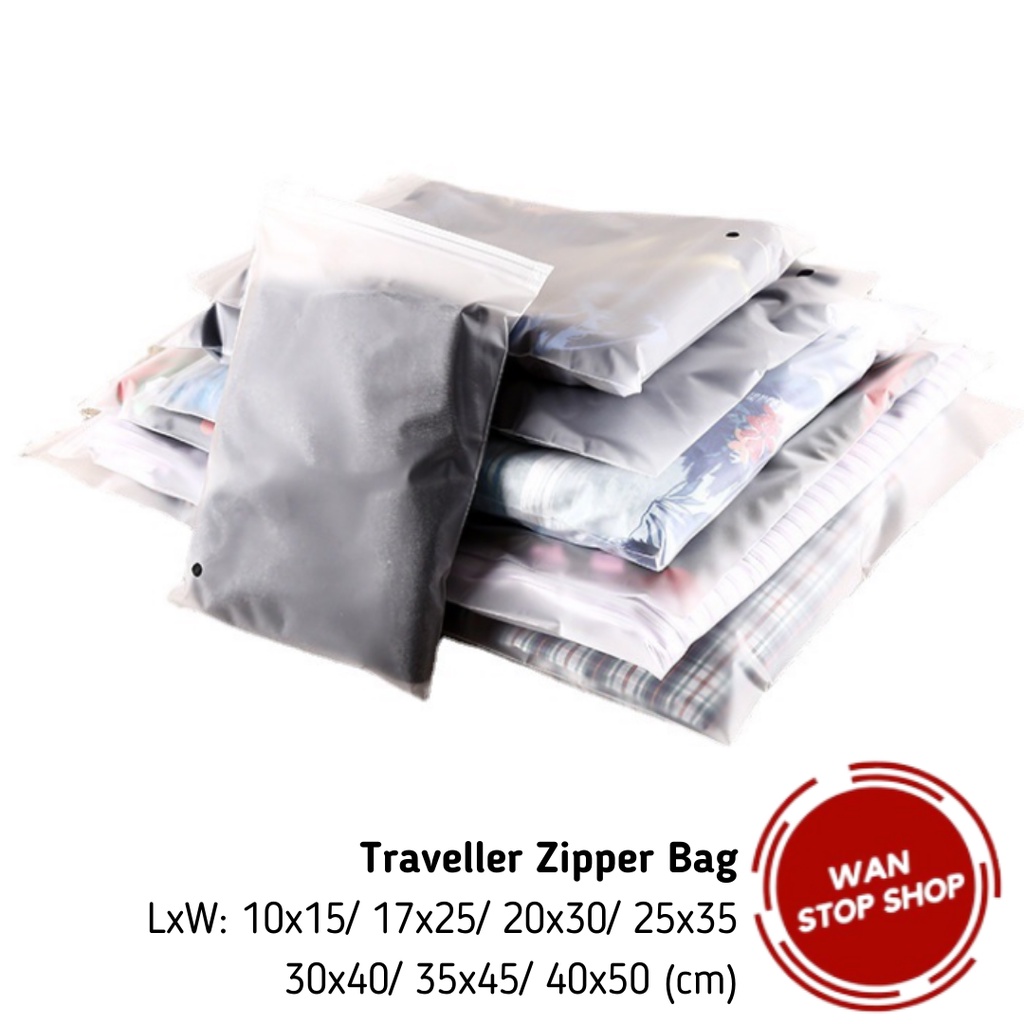 Traveler Zipper Bag Plastic Zip Lock Bag Packaging Bag Travel Organizer