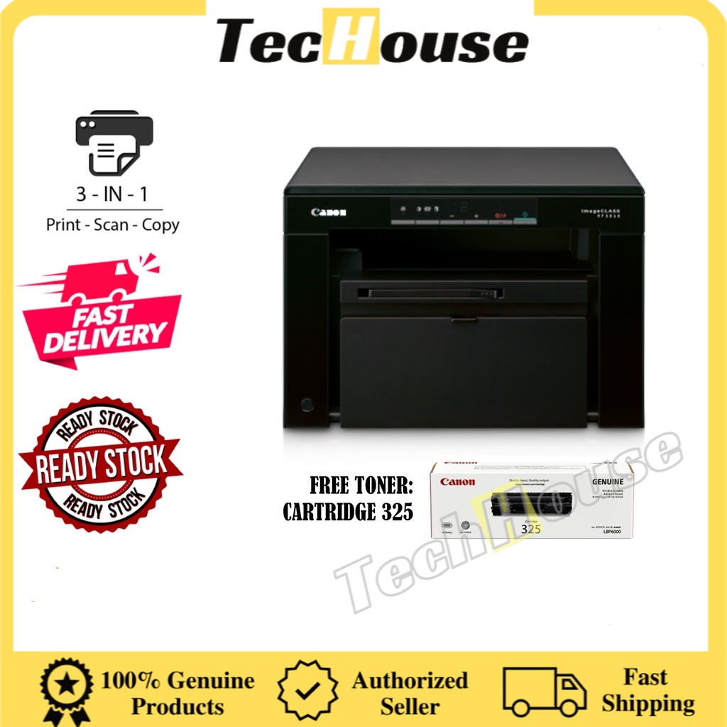 Canon MF3010 imageCLASS AllInOne Monochrome LASER Printer Home Office