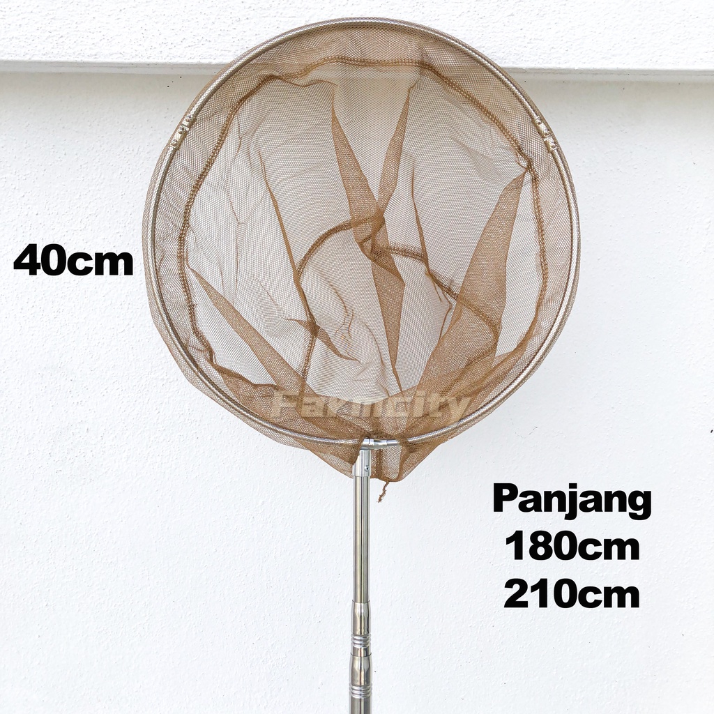 180/210cm Adjustable Foldable Aluminium Alloy Landing Net Pole Casting