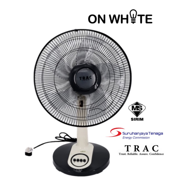 TRAC Kipas Meja 16 inch 5 Blade with 3 Speed Control Electric Table Fan same(use as KDK / Khind