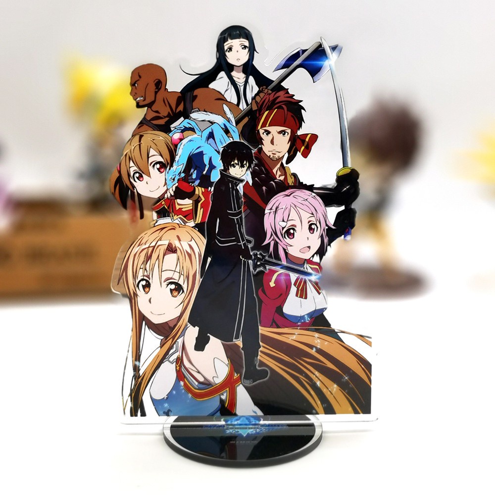 Sword Art Online SAO Kirito Asuna family Klein Agil shirika yui acrylic