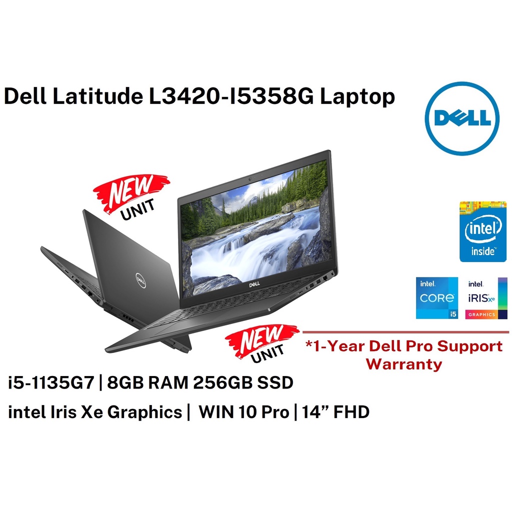 Dell Latitude L3420 I5358G256W1014" FHD Core i51135G7(11TH GEN