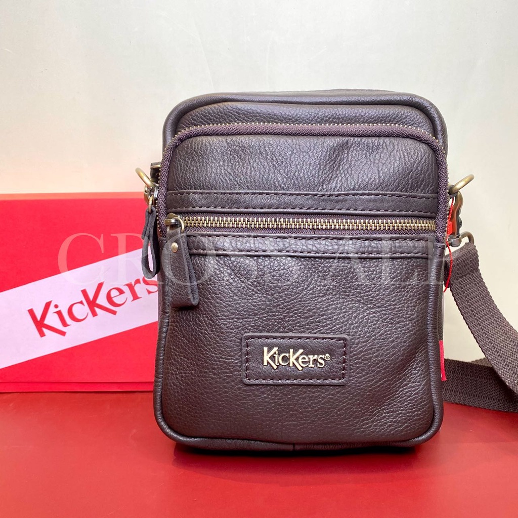 Kickers Sling Bag Pouch Bag Original Genuine Leather KICS 87612 Shopee Malaysia