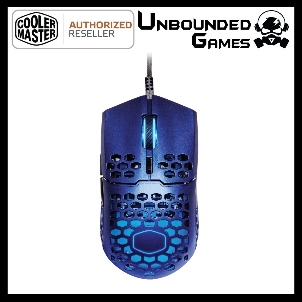 [Ready Stock] Cooler Master Light Weight Gaming Mouse MM711 Blue Steel