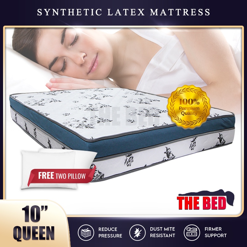 【READY STOCK】(Free Delivery) (Queen) 6 INCH Synthetic Latex Mattress