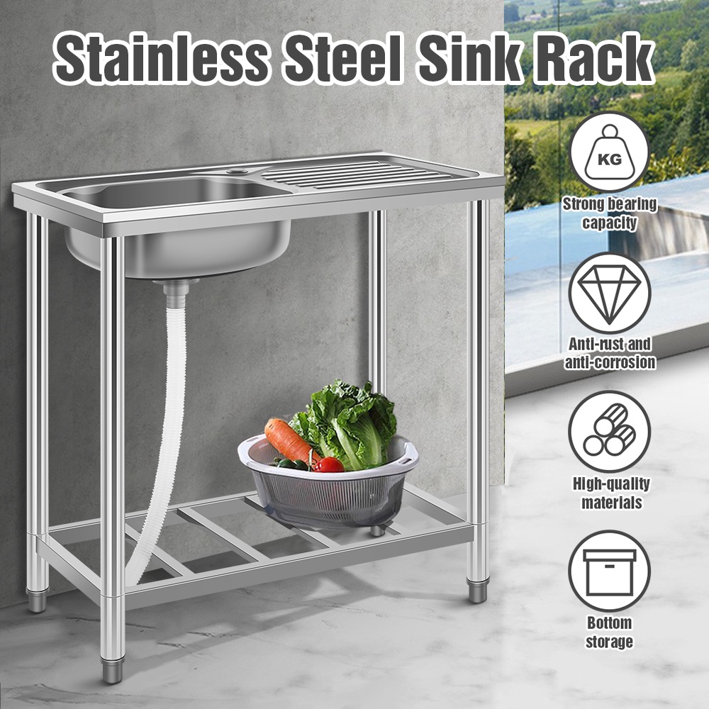 【Hot Selling Specifications】Thickened Stainless Steel Single Sink With