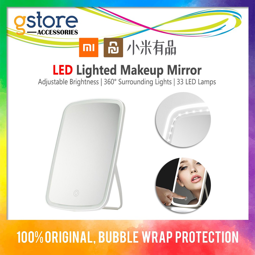 Xiaomi YouPin LED Lighted Makeup Mirror (Adjustable Brightness, 33 LED