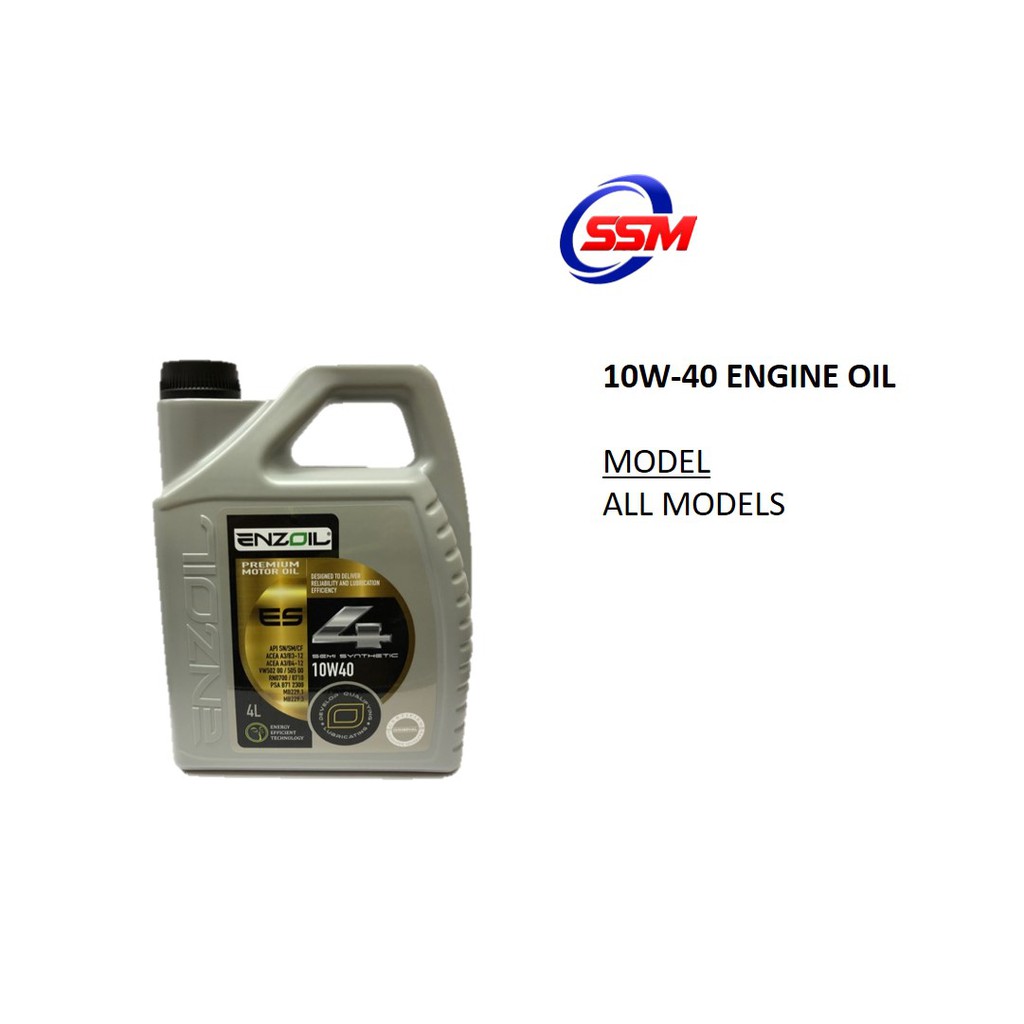 10/40W Engine Oil 4 Liter (Enzoil) | Shopee Malaysia