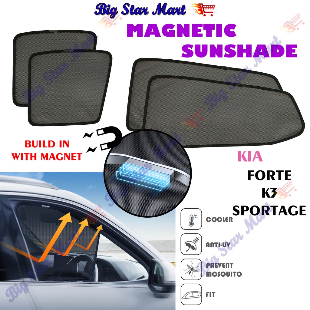 KIA Forte K3 Sportage Sunshade Car Window Sun Shade Shopee