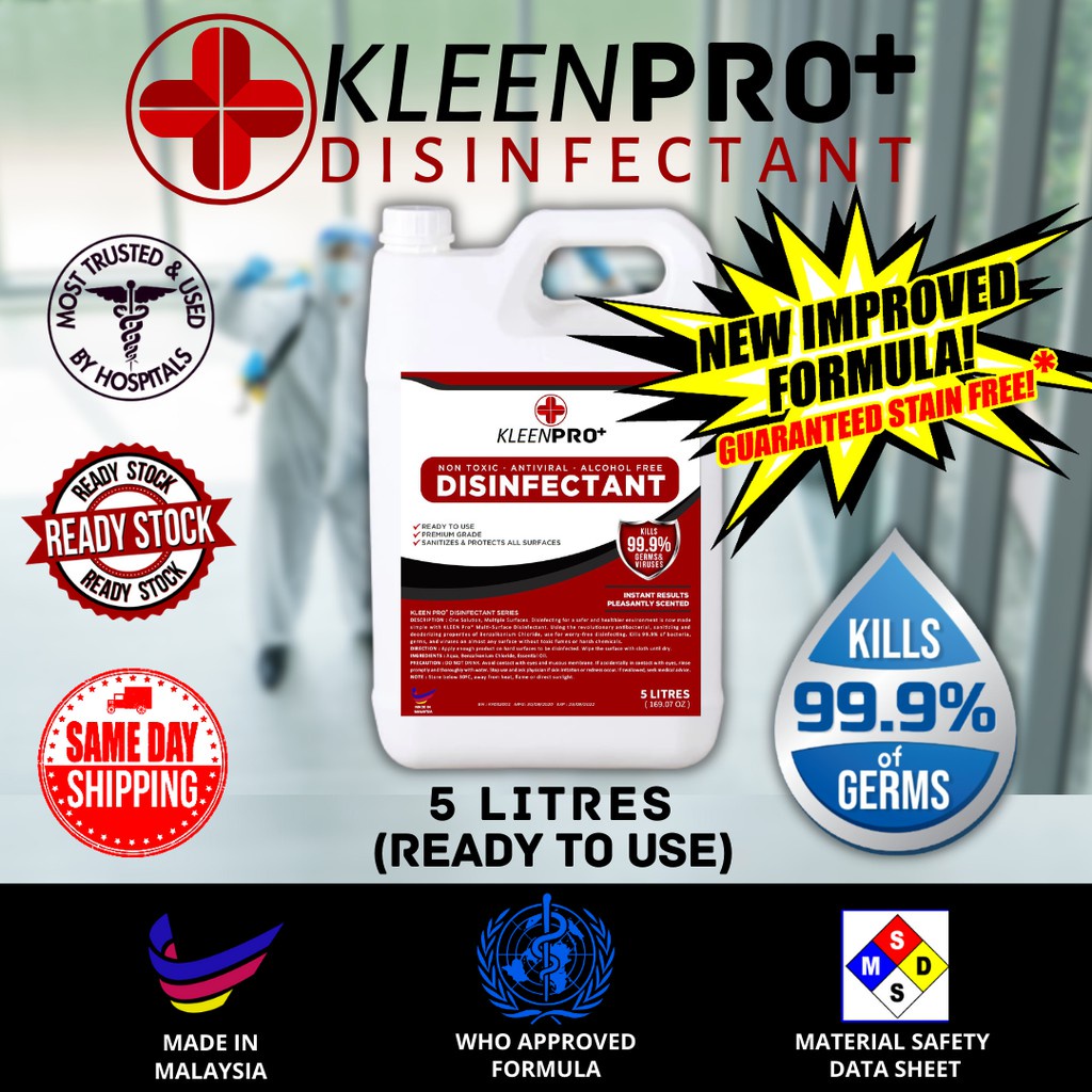 Goods in stock 🚚READY STOCK🚚 5L Disinfectant KLEEN PRO NANO MIST