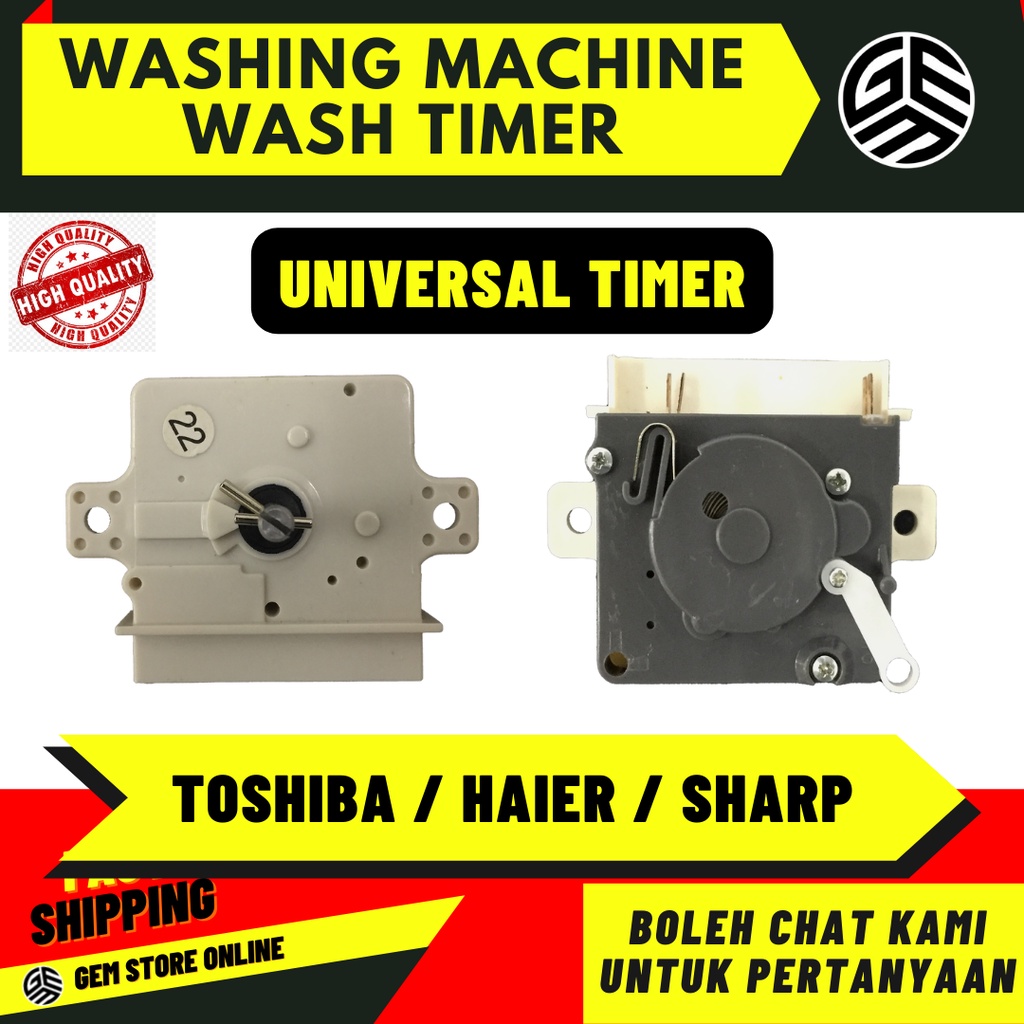 WASHING MACHINE SEMI AUTO TOSHIBA / HAIER / SHARP WASH TIMER / TIMER