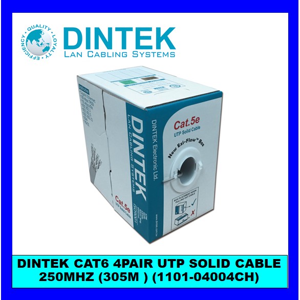 DINTEK CAT5E 1 METER 4PAIR UTP SOLID CABLE (305M) (DT/UTP/CAT5E