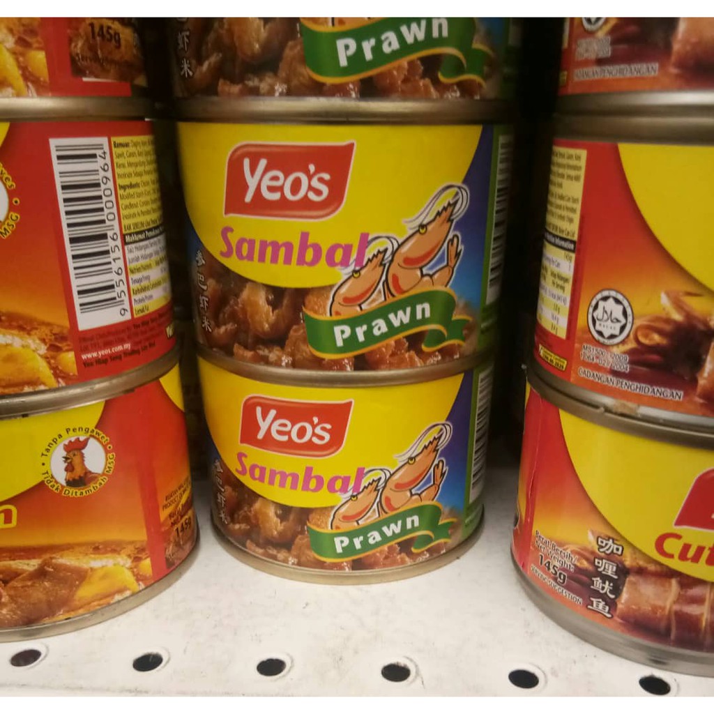 YEO'S SAMBAL UDANG/KARI AYAM/SOTONG KICAP SOYA/KARI KERANG 145G Shopee Malaysia