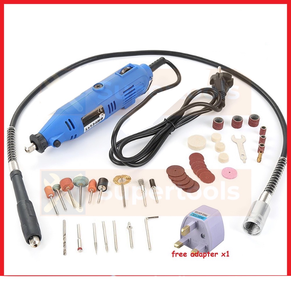 3mm MIni Grinder Electric Drill Set MIni Drill Grinder Pengisar Gerudi