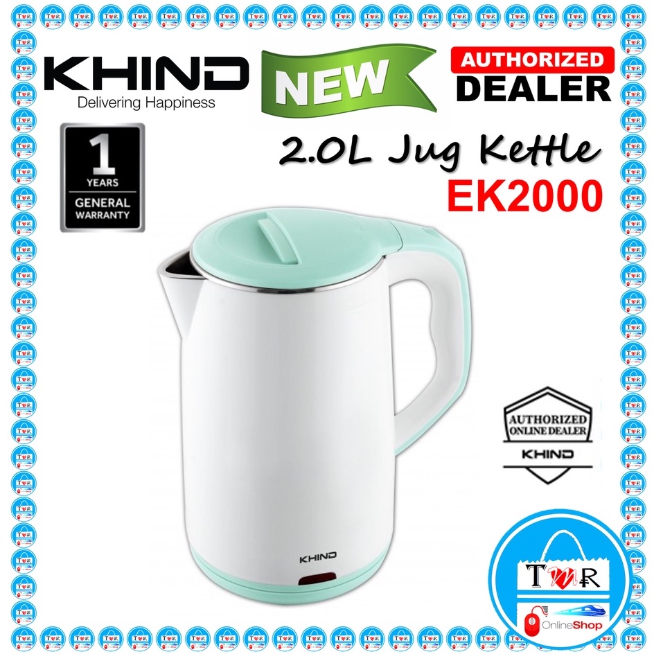 KHIND 2.0L Electric Jug Kettle EK2000 / EK2010 / AIWA AW203SJK 2.0L
