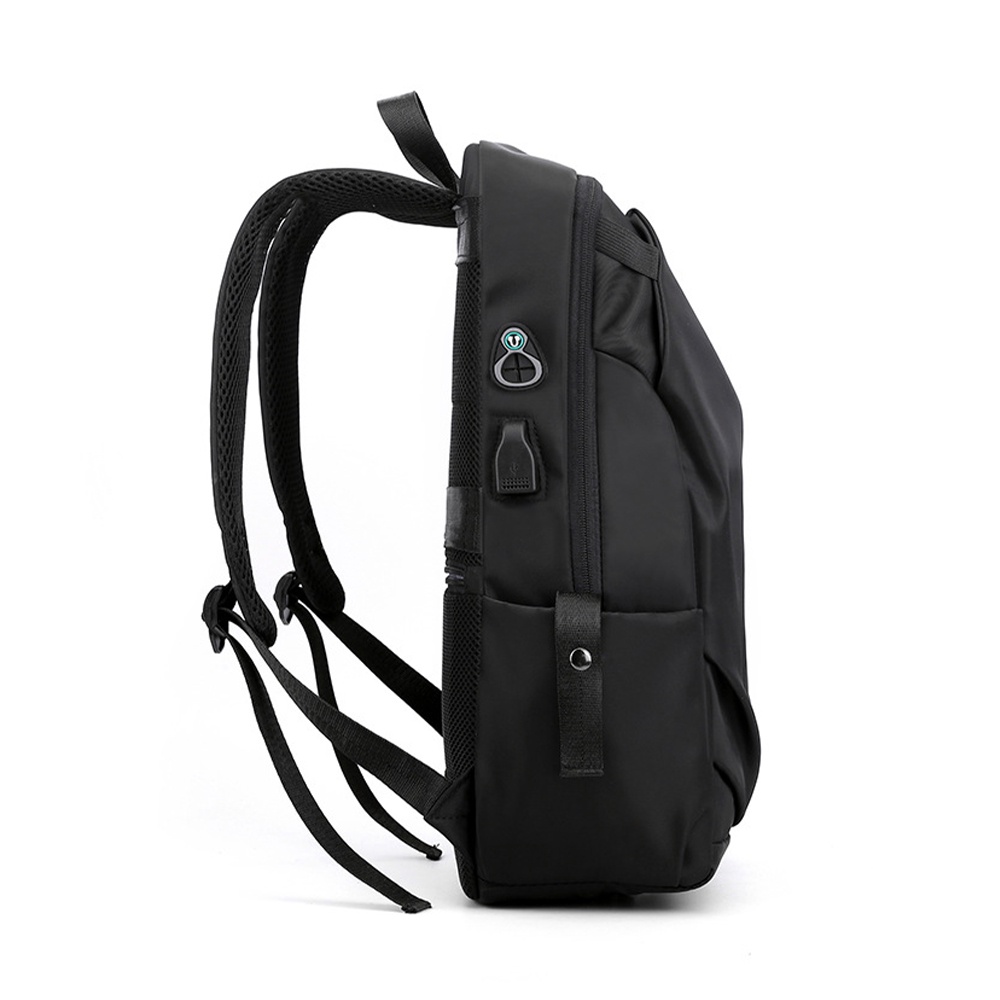 Water Resistant Nylon School Backpack Laptop Backpack with USB Function Beg Belakang Beg Laptop