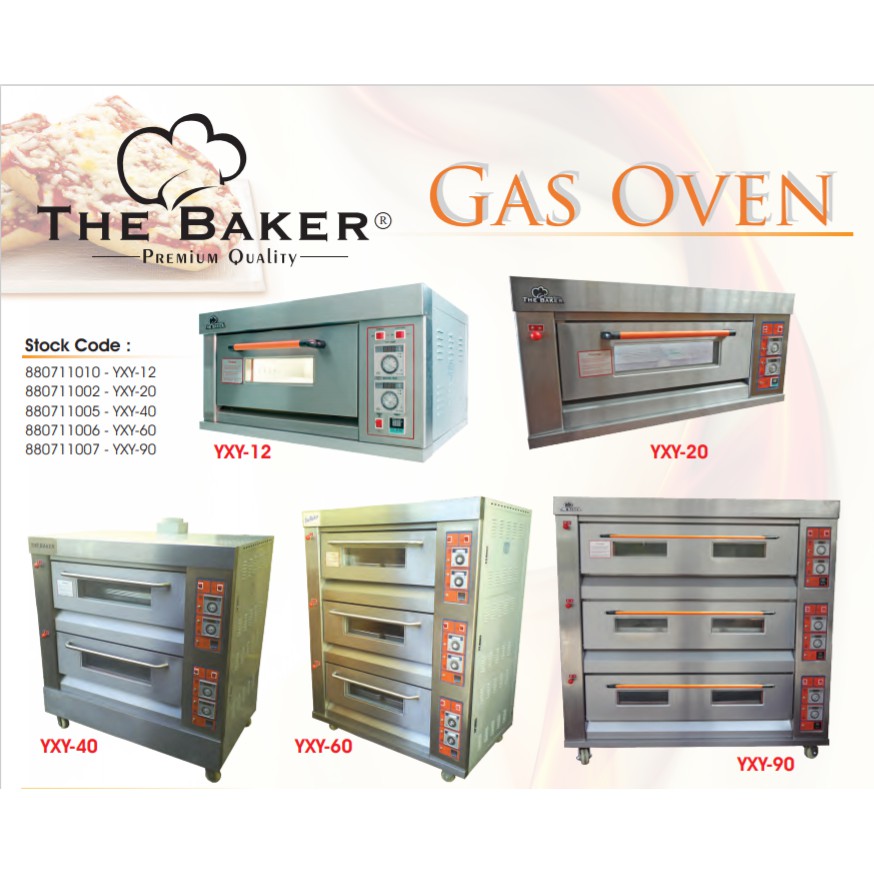 THE BAKER Gas Oven Digital Heavy Duty Industrial Commercial Automatik